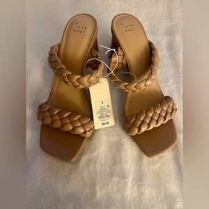 A New Day Basil Braided Sandals in Tan